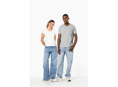 Camiseta con elastano cuello de pico hombre