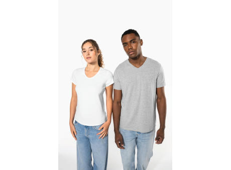 Camiseta con elastano cuello de pico hombre