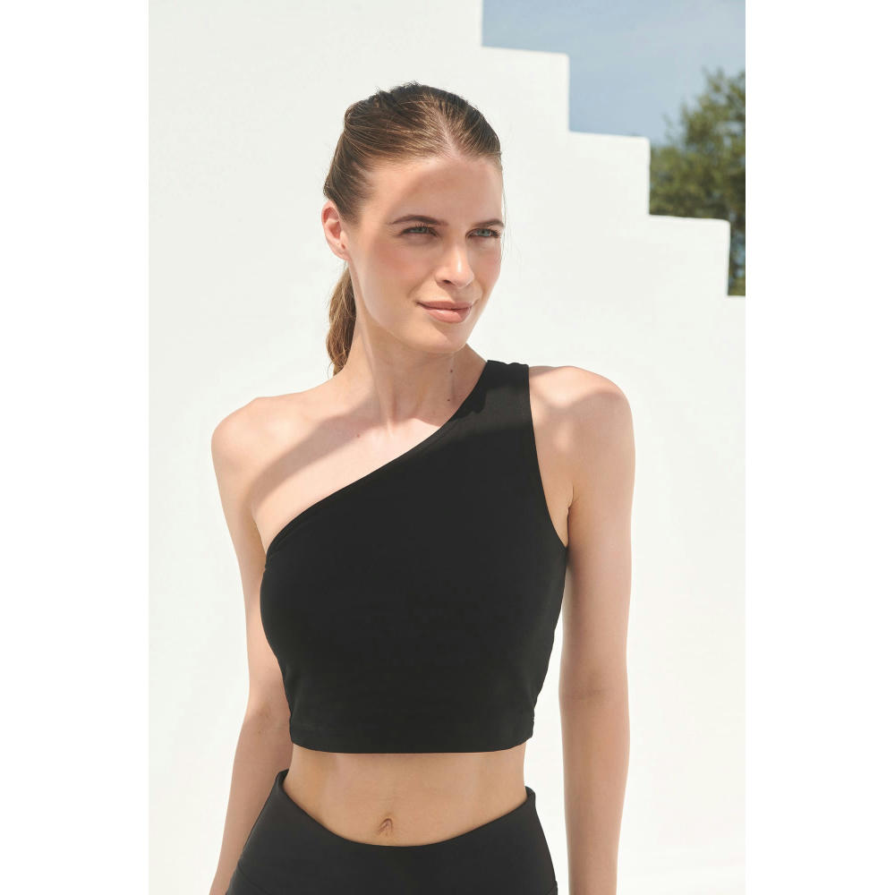 Top asimétrico para mujer