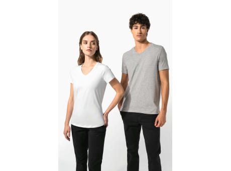 Camiseta con elastano cuello de pico hombre