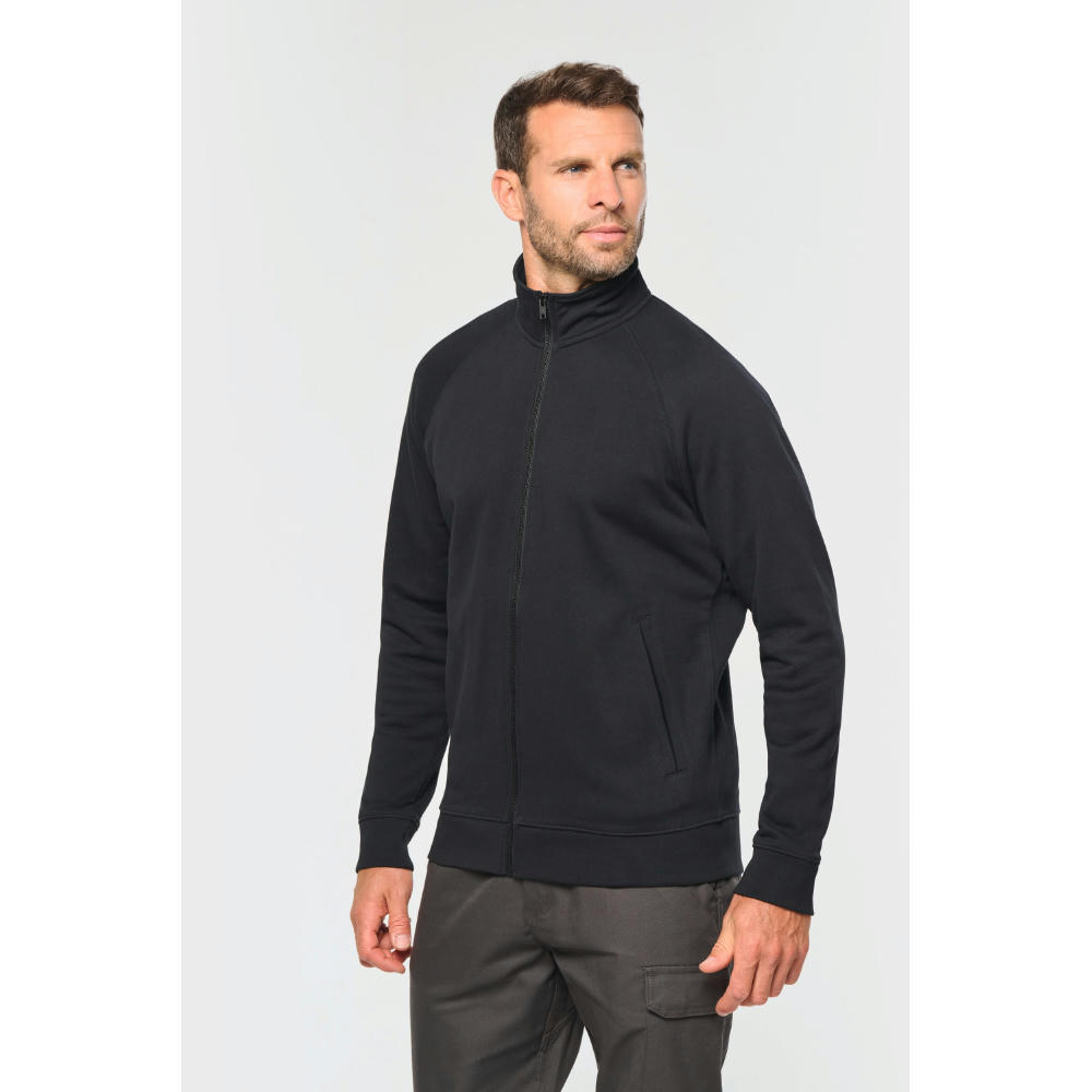 Chaqueta de felpa de algodón mangas raglán unisex