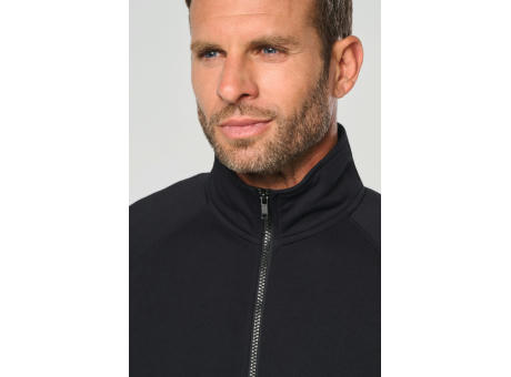 Chaqueta de felpa de algodón mangas raglán unisex