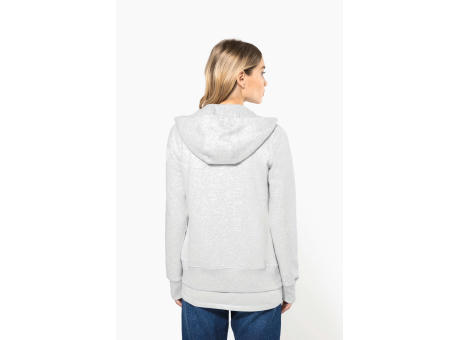 Sudadera con capucha y cremallera de mujer