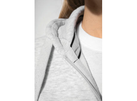 Sudadera con capucha y cremallera de mujer
