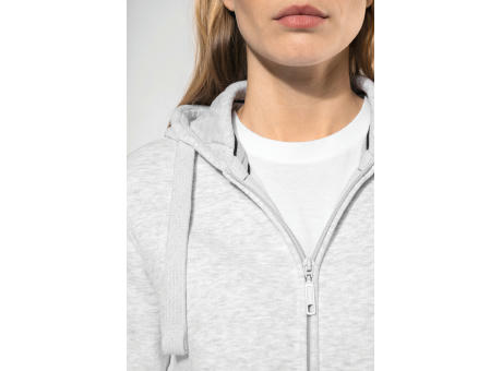 Sudadera con capucha y cremallera de mujer