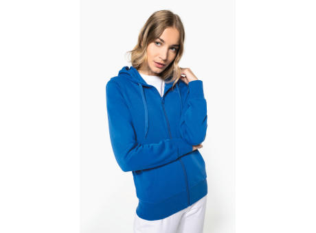 Sudadera con capucha y cremallera ecorresponsable mujer
