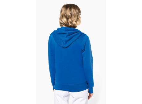 Sudadera con capucha y cremallera ecorresponsable mujer