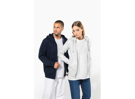 Sudadera con capucha y cremallera de mujer