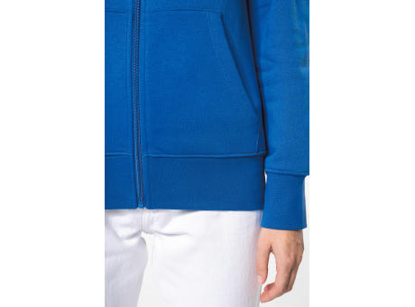 Sudadera con capucha y cremallera ecorresponsable mujer