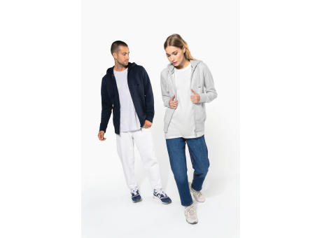 Sudadera con capucha y cremallera de mujer