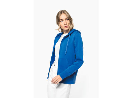 Sudadera con capucha y cremallera ecorresponsable mujer