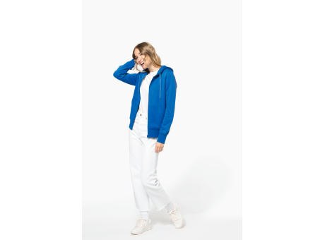 Sudadera con capucha y cremallera ecorresponsable mujer