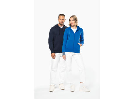 Sudadera con capucha y cremallera ecorresponsable mujer