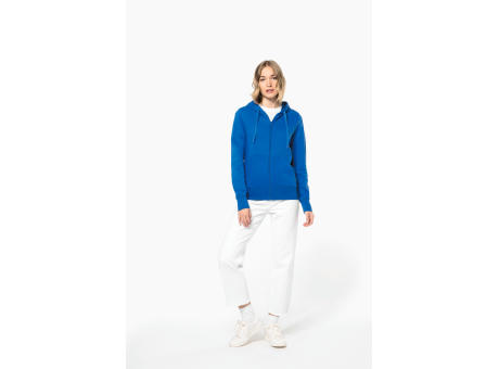 Sudadera con capucha y cremallera ecorresponsable mujer