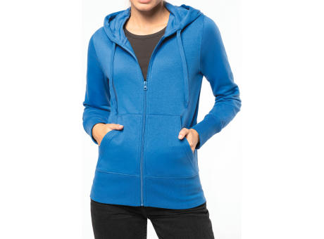 Sudadera con capucha y cremallera ecorresponsable mujer