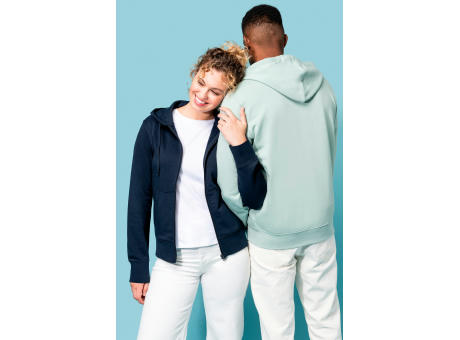 Sudadera con capucha y cremallera ecorresponsable mujer