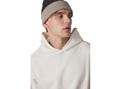 Gorro bicolor con dobladillo