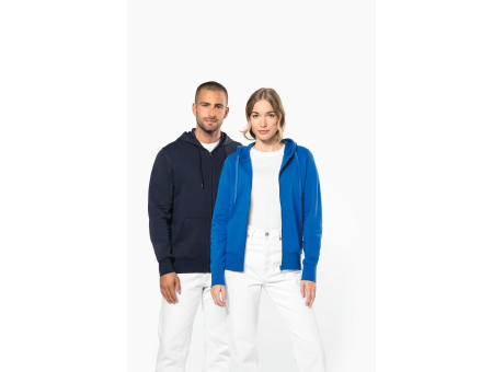 Sudadera con capucha y cremallera ecorresponsable mujer