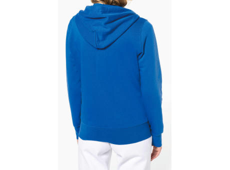 Sudadera con capucha y cremallera ecorresponsable mujer