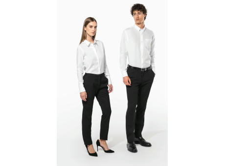 Camisa no-plancha manga larga mujer