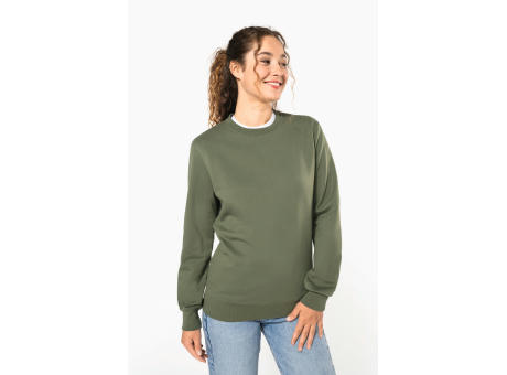 Sudadera cuello redondo reciclada unisex