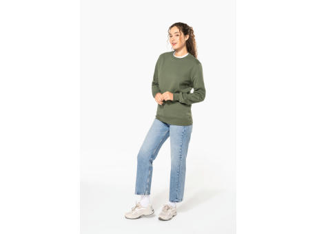 Sudadera cuello redondo reciclada unisex