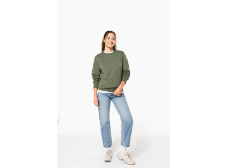 Sudadera cuello redondo reciclada unisex