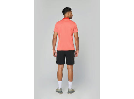 Polo jaspeado de manga corta adulto
