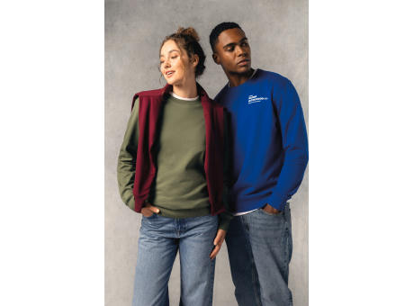 Sudadera cuello redondo reciclada unisex