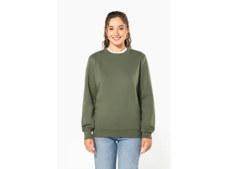 Sudadera cuello redondo reciclada unisex