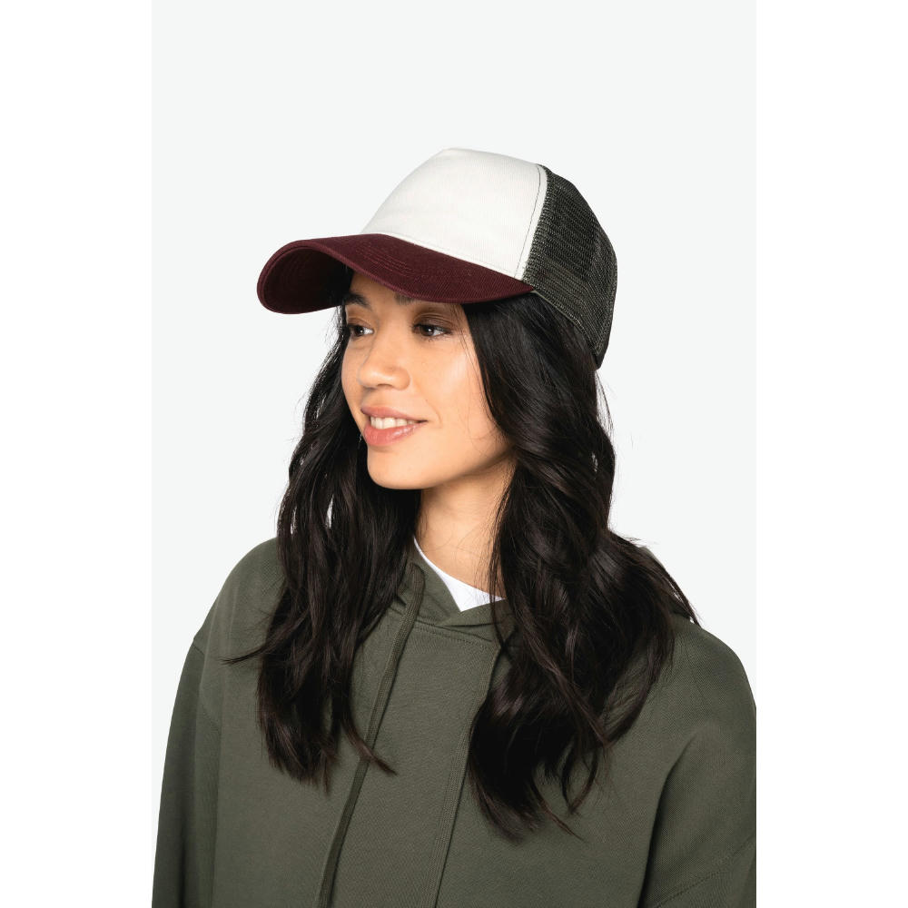 Gorra trucker ecorresponsable 5 paneles unisex