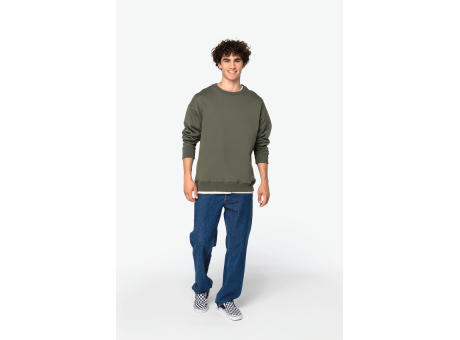 Sudadera cuello redondo oversize unisex