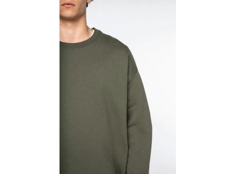 Sudadera cuello redondo oversize unisex