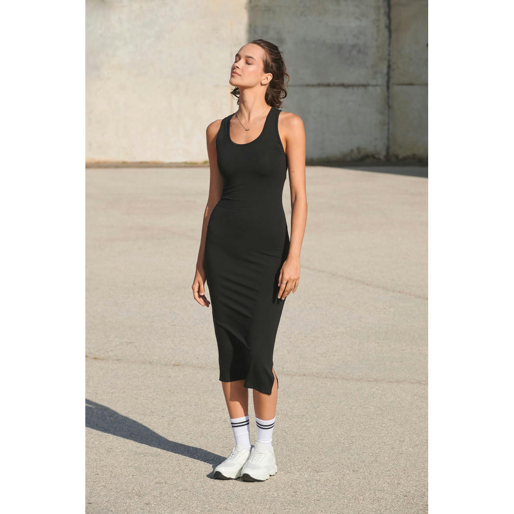 Vestido espalda de nadadora mujer