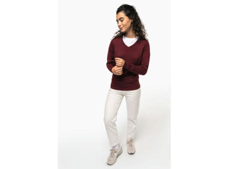Jersey cuello de pico mujer