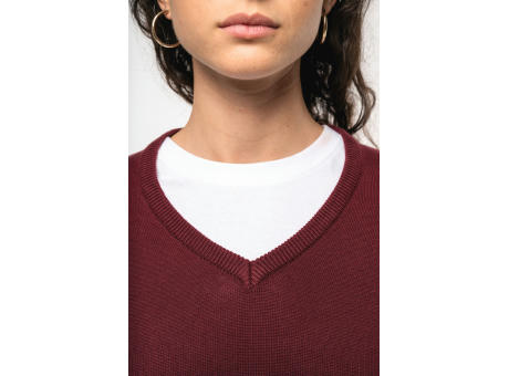 Jersey cuello de pico mujer