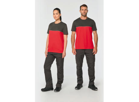 Camiseta bicolor ecorresponsable manga corta - Unisex