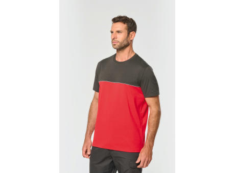 Camiseta bicolor ecorresponsable manga corta - Unisex
