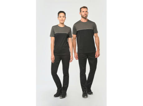 Camiseta bicolor ecorresponsable manga corta - Unisex