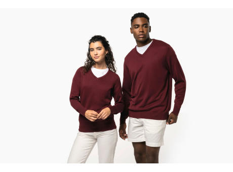 Jersey cuello de pico mujer