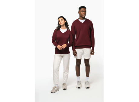 Jersey cuello de pico mujer