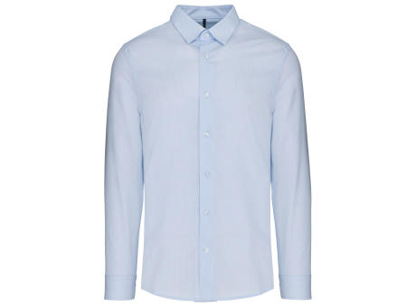 Camisa popelina manga larga hombre