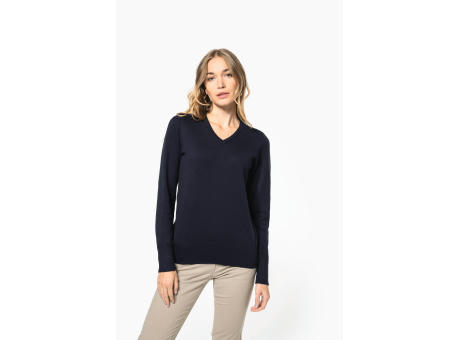 Jersey cuello de pico mujer