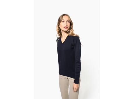 Jersey cuello de pico mujer