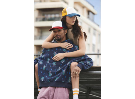 Gorra trucker de 5 paneles multicolor