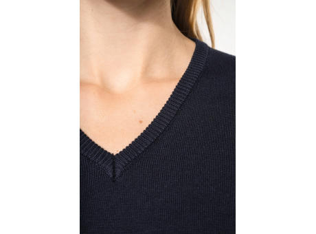 Jersey cuello de pico mujer
