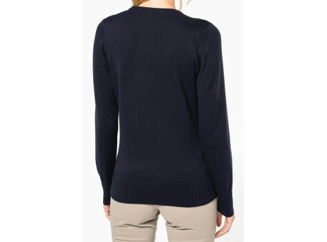 Jersey cuello de pico mujer