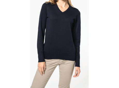 Jersey cuello de pico mujer