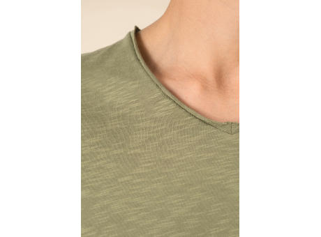 Camiseta ecorresponsable cuello slub y hombros caídos hombre