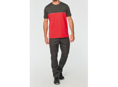 Camiseta bicolor ecorresponsable manga corta - Unisex